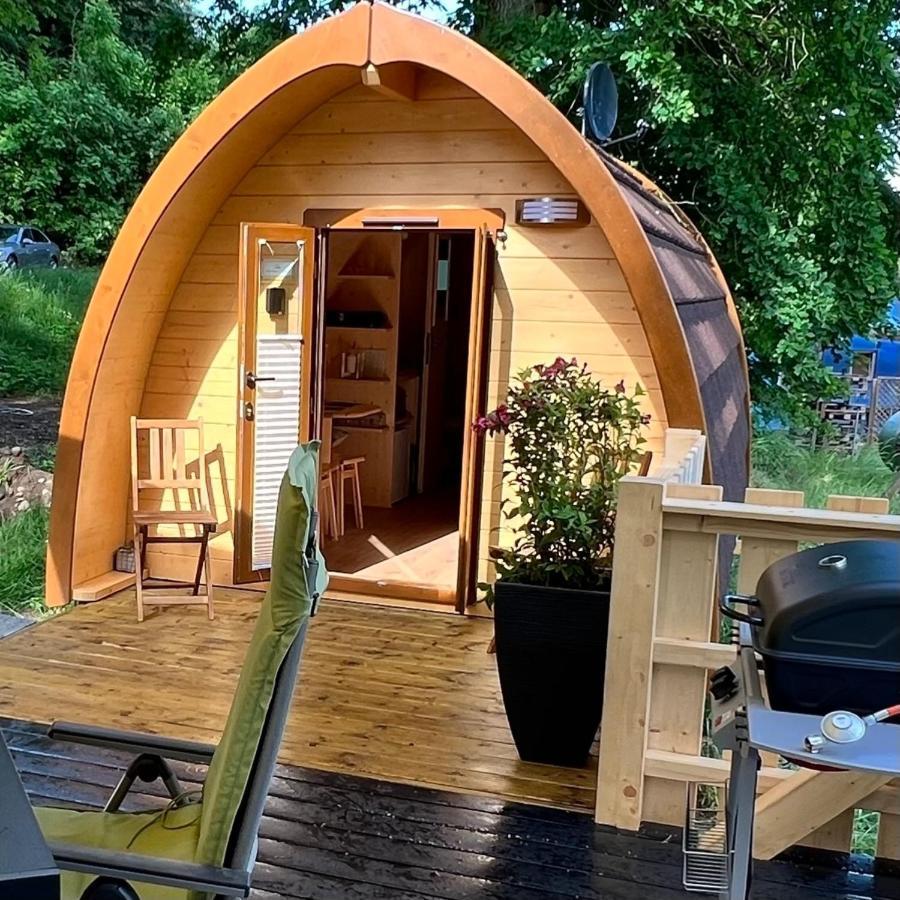 Tiny House Carlos - Zauberhaftes Camping-Pod Stuer Exterior photo