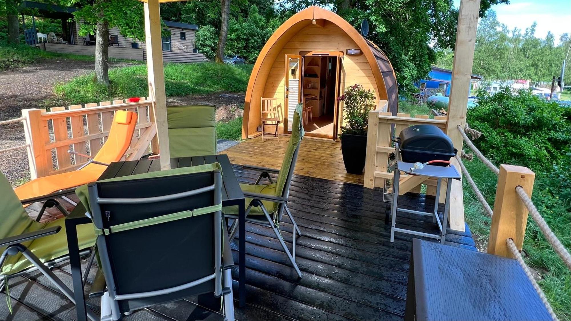Tiny House Carlos - Zauberhaftes Camping-Pod Stuer Exterior photo