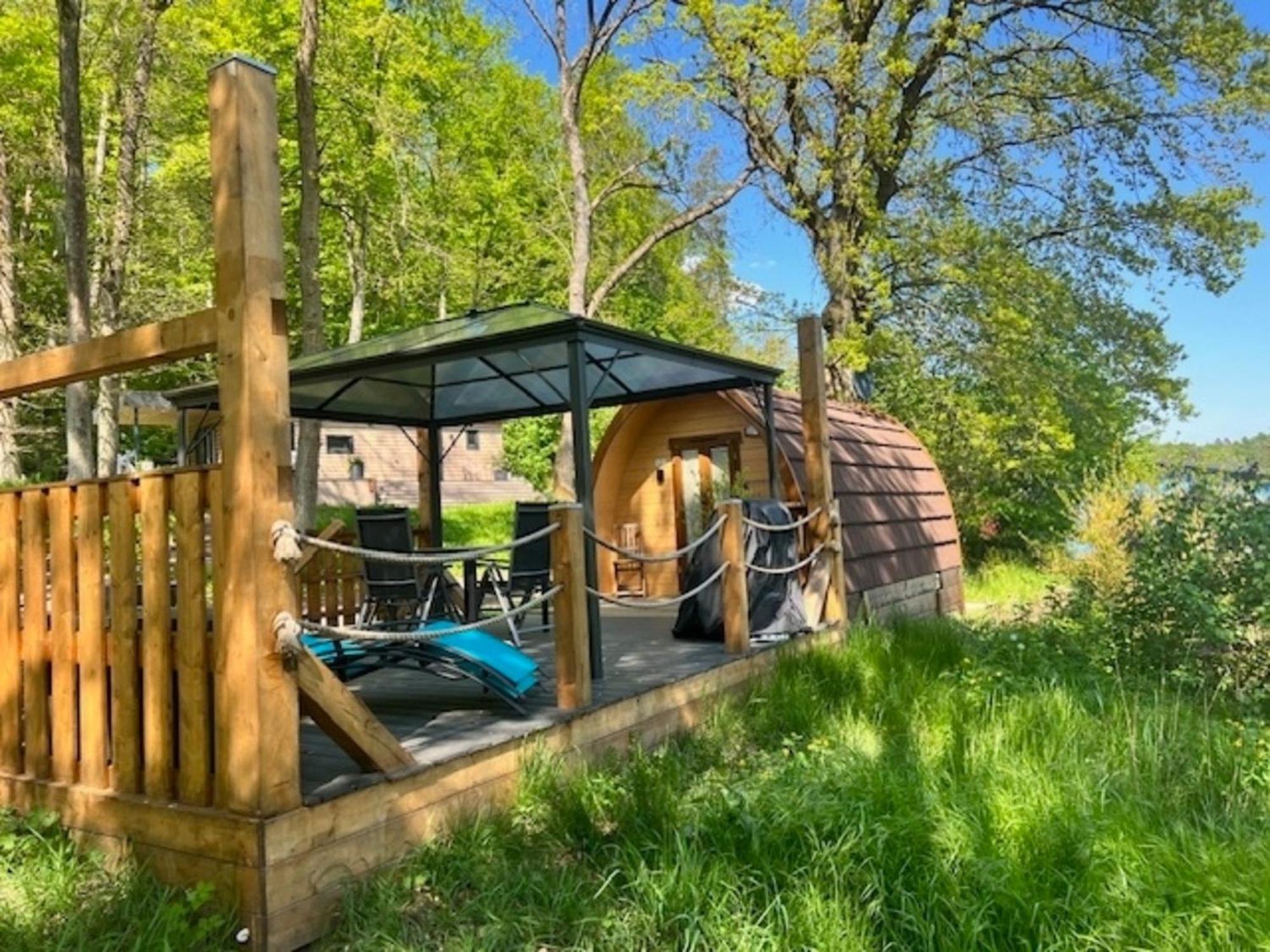 Tiny House Carlos - Zauberhaftes Camping-Pod Stuer Exterior photo
