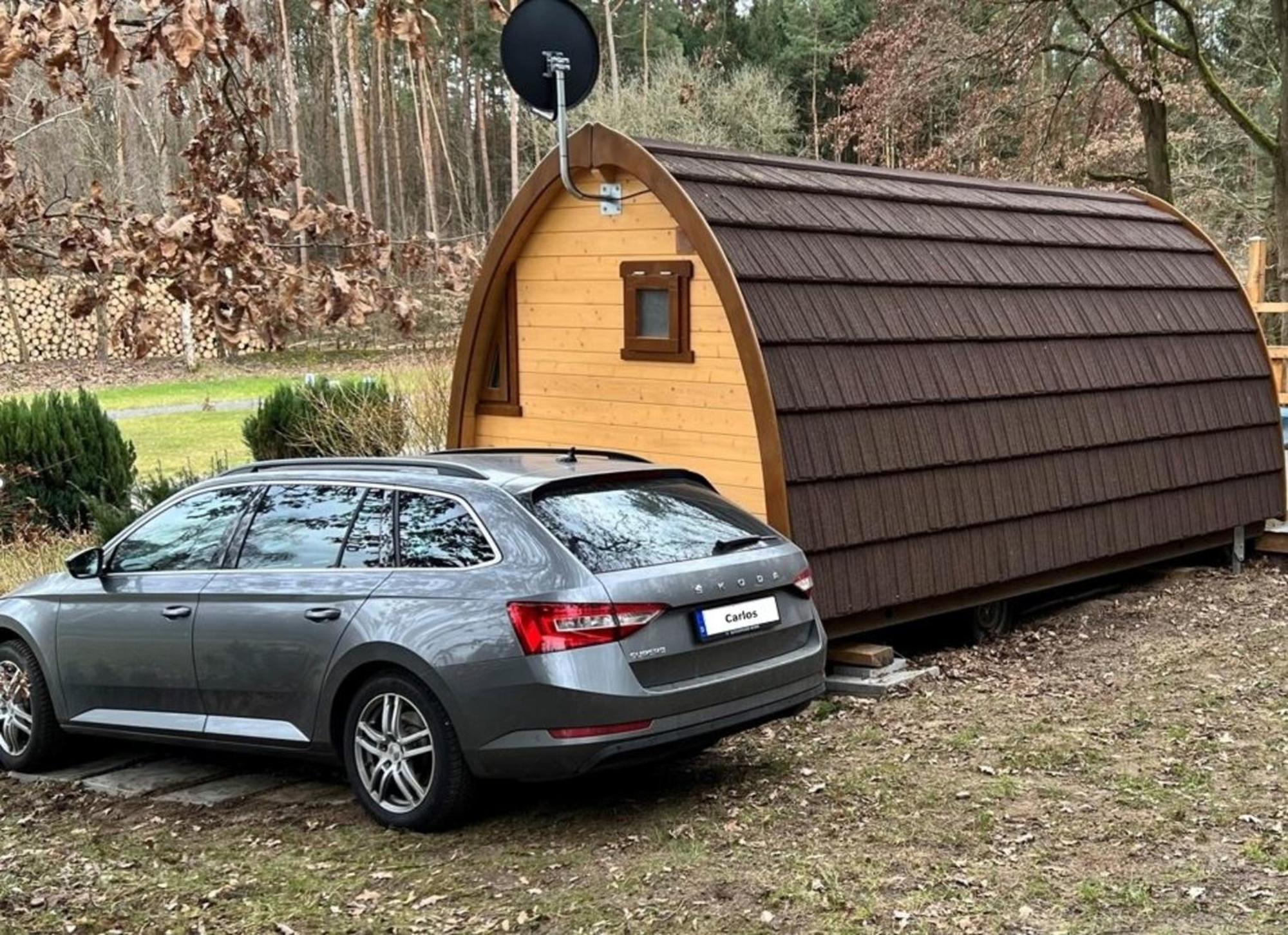 Tiny House Carlos - Zauberhaftes Camping-Pod Stuer Exterior photo